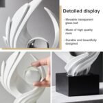 FJS Modern White Statue Table Decor for Living Room, Abstract Art Table Decor Ac... - Image 5