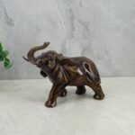 Resin Lucky Wealth Elephant Statue. Fortune Long Trunk Feng Shui Elephant Figuri... - Image 3