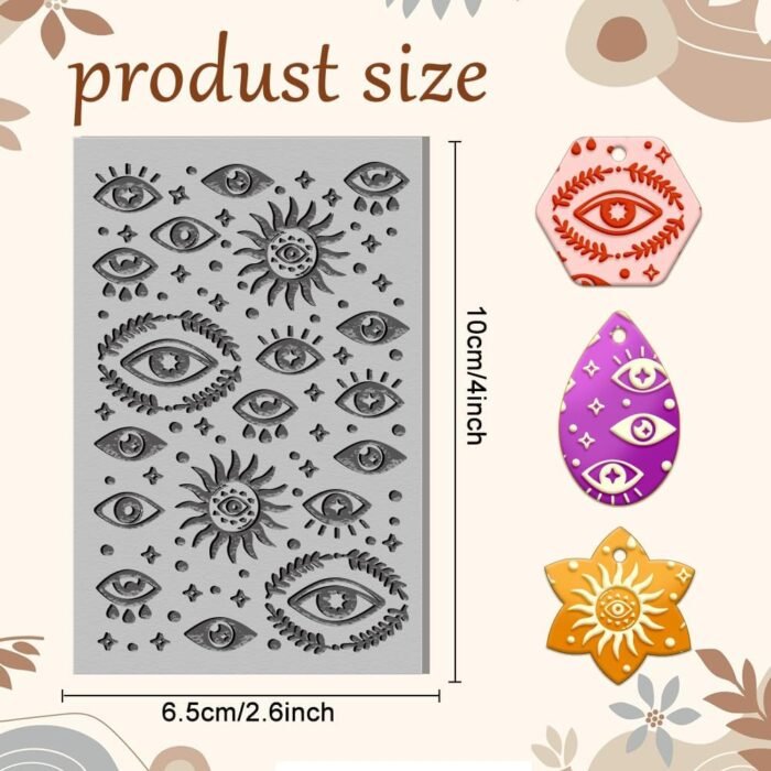 CHGCRAFT Sun Star Eyes Pattern Clay Texture Mat Mysterious Divination Patterns P... - Image 3