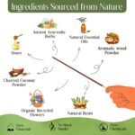 Raajsee Natural Incense Sticks with Insence Holder- Pack of 6 Organic Inscent -1... - Image 5