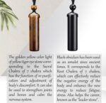 Top Plaza 2 Pcs Healing Crystal Stone Necklaces for Men Amulet Protection Cylind... - Image 4