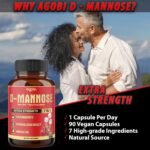 D-Mannose Capsules - 7 Herbs with Cranberry, Dandelion, Hibiscus and More - Supp... - Image 4