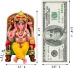 alikiki Hindu God Ganesha Statue Figurine - Indian Idol Sitting Lord Ganesh Stat... - Image 4