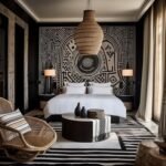 yuboo Black and White Striped Table Runner Farmhouse Style, Boho Short Woven Cof... - Image 6