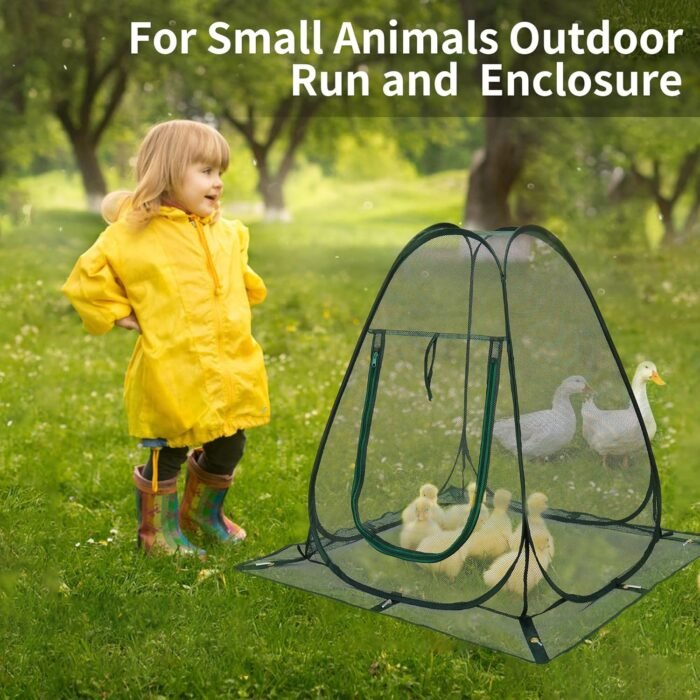 Pop up Garden Netting Cover Plant Guard Cover with Stakes Bird Plant Tent Protec... - Image 7