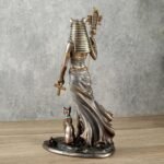 Veronese Design 10 3/4 Inch Egyptian Goddess Bastet Holding Sistrum Instrument a... - Image 4