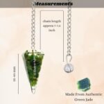 Green Jade Pendulum – Orgone Crystal Pendulum – Dowsing Pendulum for Divination,... - Image 3