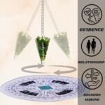 Green Jade Pendulum – Orgone Crystal Pendulum – Dowsing Pendulum for Divination,... - Image 4