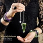 Green Jade Pendulum – Orgone Crystal Pendulum – Dowsing Pendulum for Divination,... - Image 7