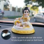 Indian God Baby Krishna Statue - 4.1" H Handmade Hindu Idol Krishna Figurine for... - Image 3