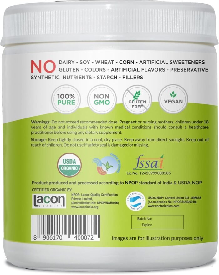 Organic Neem Leaf Powder - Freeze Dried True Green Neem Leaves Powder - Supports... - Image 4