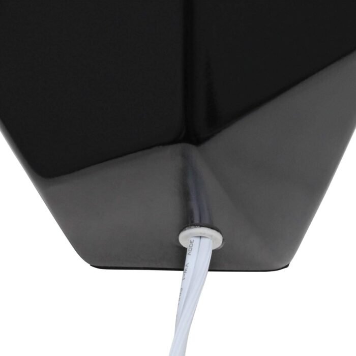 Simple Designs LT2065-BLK Round Prism Mini Table Lamp with Matching Fabric Shade... - Image 6