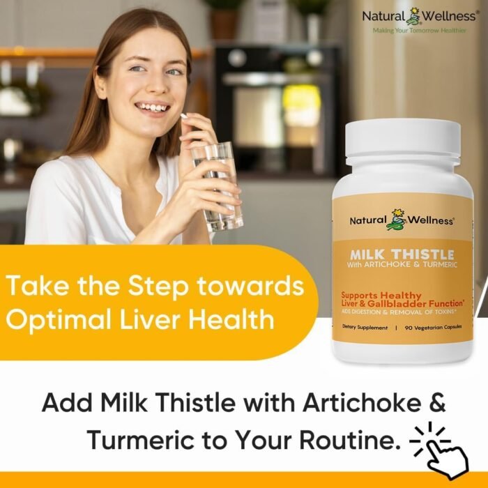 Natural Wellness Milk Thistle with Artichoke & Turmeric - Advanced Liver Support... - Image 9