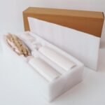 Pampas Grass with Vase Set – 3 Beige White Ceramic Vases with Natural Dried Pamp... - Image 6