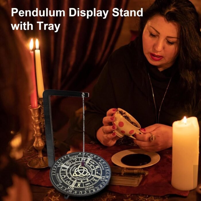 pendulumm Stand – Wooden Altar Divination Board, Ritual Metaphysical Tool Displa... - Image 3
