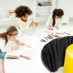 Oudain 14 ft Black and White Polka Dots Table Skirt Cloths for Teacher Desk Boho... - Image 4