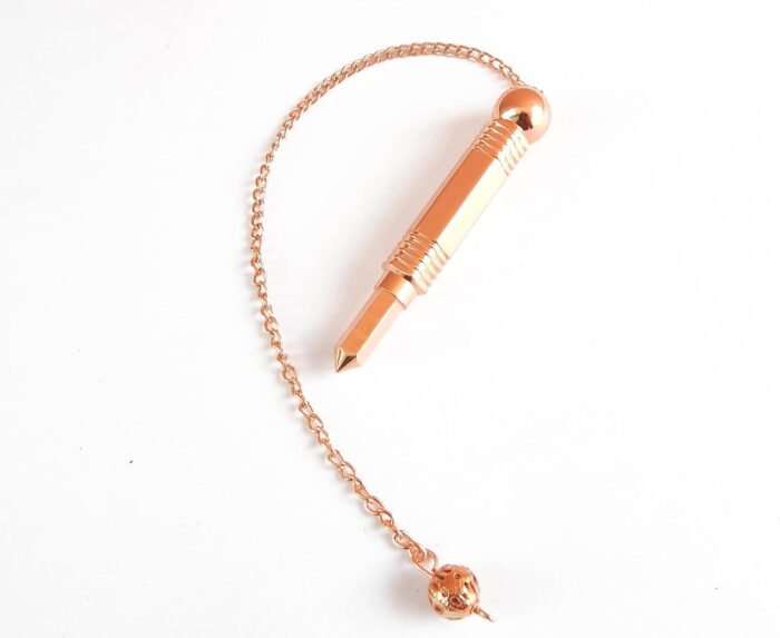 Copper Metal Unique Design Pencil Shape Divination Pendulum, Pendulum for Dowsin... - Image 3