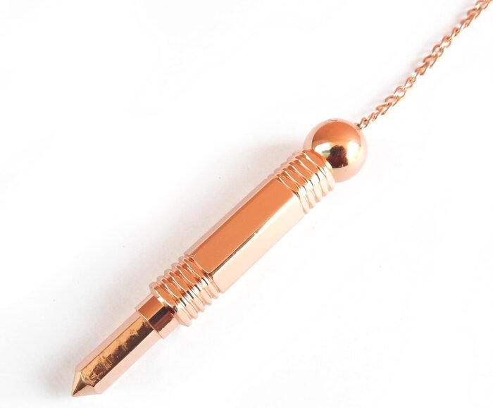 Copper Metal Unique Design Pencil Shape Divination Pendulum, Pendulum for Dowsin... - Image 4