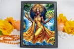Ochun Orisha Diosa del Amor. Cuadro con Marco de Ochún.Framed 5x7 Artwork of Osh... - Image 6