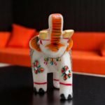 Handcrafted Marble Elephant Statue 4x5 – Hand-Painted Decorative Figurine – Ausp... - Image 4