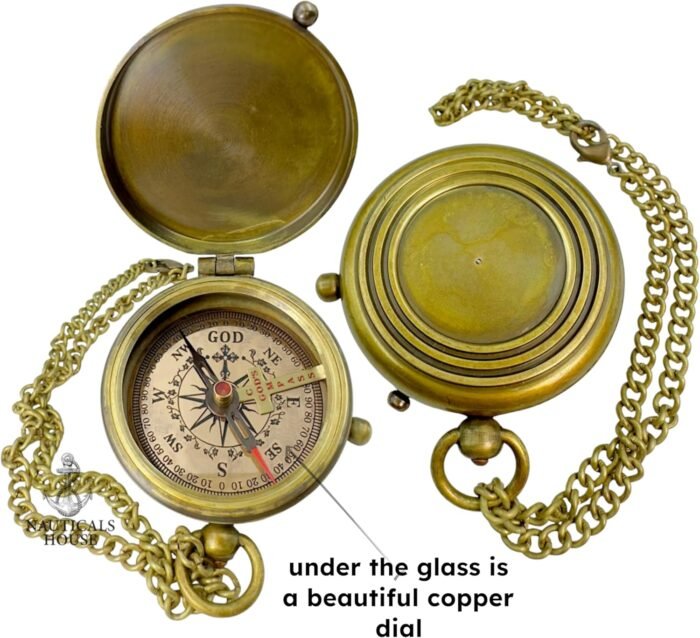 Bible Verse Brass Compass – “I Will Guide You and Watch Over You” (Psalm 32:8) |... - Image 4