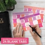 Pink Bible Tabs, 90 Large Print Bible Index Tabs for Study Bible, Laminated Easy... - Image 5
