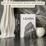 Aesthetic Black and White Decorative Books for Home Decor - Upgrade Your Coffee ... - Image 3