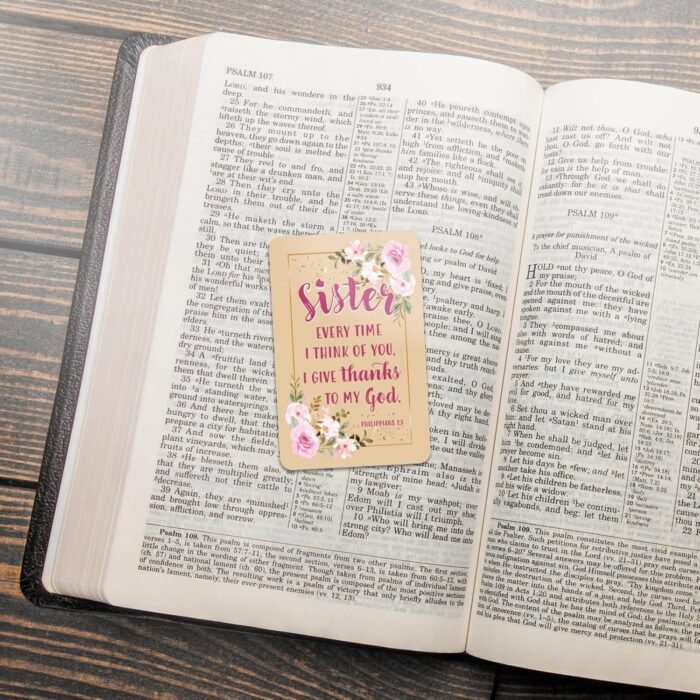 Wallet Scripture Cards - Sister, Phil 1:3 - Pack of 12 Inspirational Christian C... - Image 7