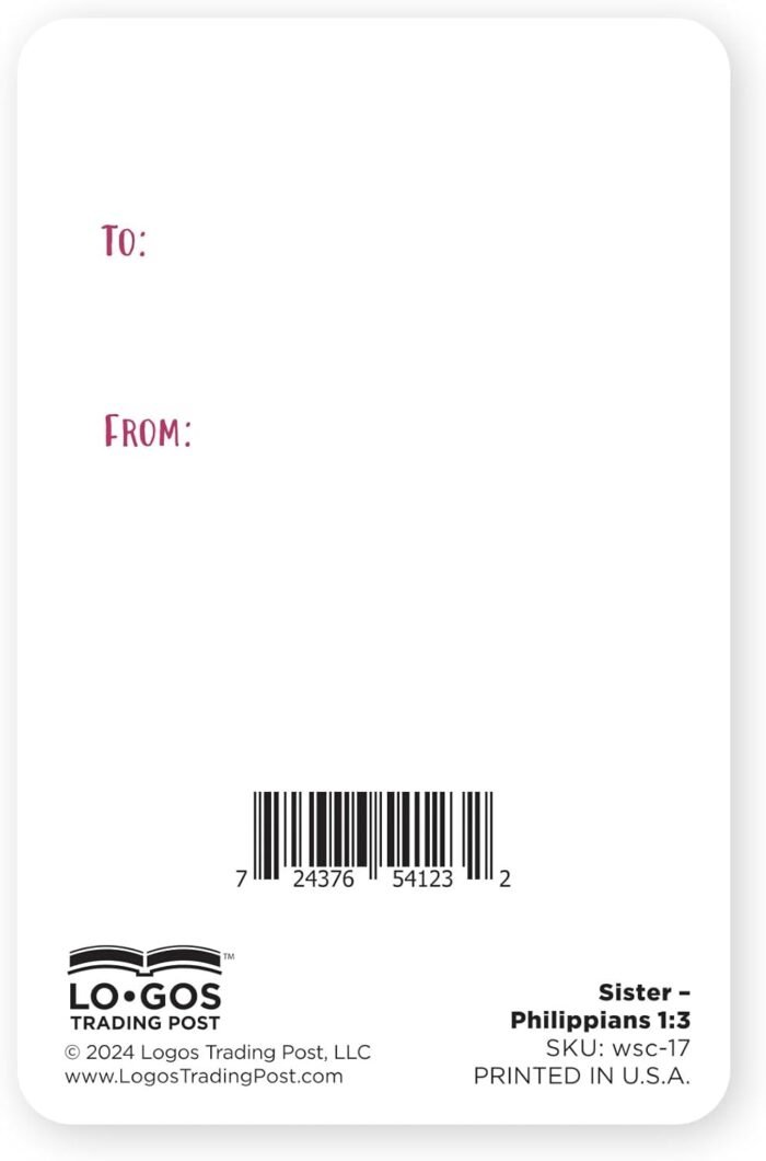 Wallet Scripture Cards - Sister, Phil 1:3 - Pack of 12 Inspirational Christian C... - Image 8
