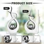 2 Pcs Modern Room Ceramic Decor Center Pieces Table Decorations Ceramic Statue C... - Image 3