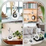 2 Pcs Modern Room Ceramic Decor Center Pieces Table Decorations Ceramic Statue C... - Image 5