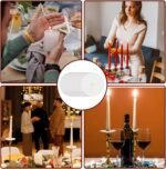 150 Pack Church Candle Drip Protectors Not Include Candles, Candlelight Service ... - Image 4