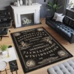 Ouija Board Rug, Spiritual Rug, Mystic Design, Occult Art, Witch Wizard Carpet, ... - Image 4