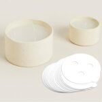 3 Wick Candle Dust Covers | 100pcs Preprinted White Pull Tab Lid for Craft Fragr... - Image 5