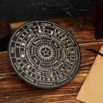 Tarot Pendulum Board for Divination Wooden Markings and Distinctive Symbols Deco... - Image 3