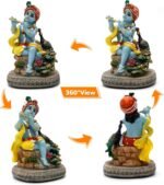 BangBangDa Indian Lord Krishna Idol Statue - 4.3" H Hindu God Krishna Diwali Gif... - Image 4