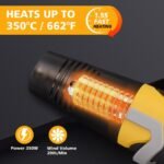 350W Mini Heat Gun for Crafting with 2 Nozzles,Hot Air Gun Dual Temp Settings 39... - Image 4