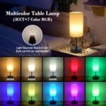 Ascher RGB Table Lamp Color Changing - 3 Color Temperatures and Stepless Dimmabl... - Image 3
