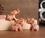 Mose Cafolo Set of 6pcs Feng Shui Gold Color Small Elephant Statues Figurine Hom... - Image 6