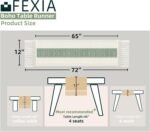 FEXIA Sage Green Table Runner 72 Inches Long with Tassels Boho Macrame Farmhouse... - Image 3