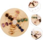 Vaguelly 1 Set Natural Crystal Column Divination Board with Chakra Stones Decora... - Image 10