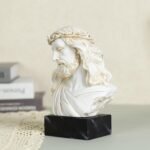 8.5” Jesus Bust Statue – Hand-Painted Resin Jesus Statue, Christian Religious Ho... - Image 4