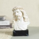 8.5” Jesus Bust Statue – Hand-Painted Resin Jesus Statue, Christian Religious Ho... - Image 5