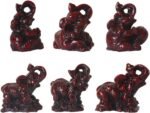 Mini Elephant Statue Indian Elephants Figurines Resin Feng Shui for Home Decor O... - Image 3