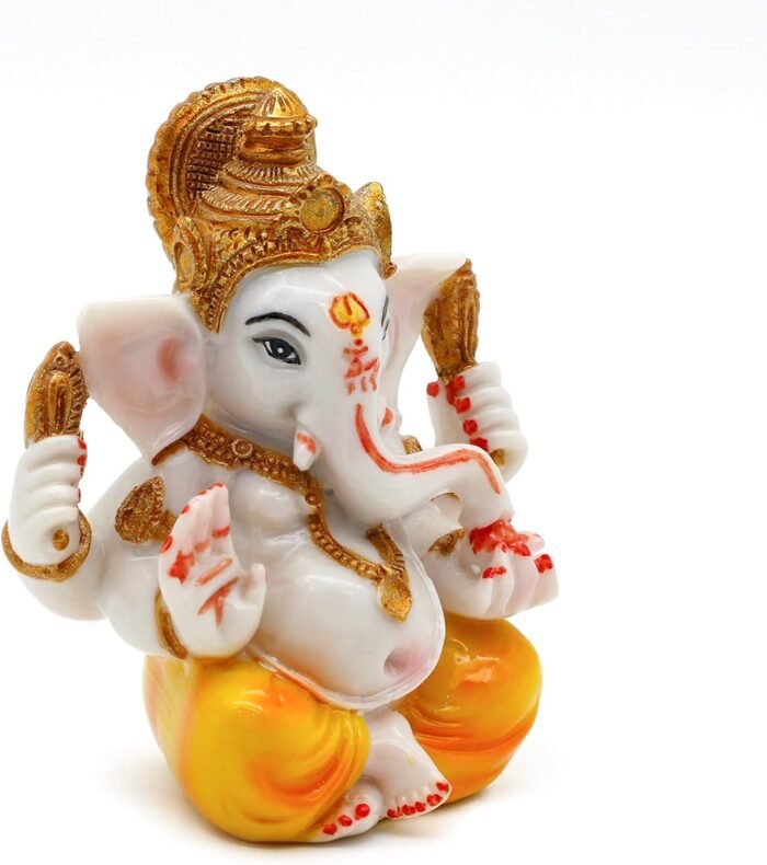 Hindu Lord Ganesha Idol Statue - Indian Diwali Gifts Small Ganesh for Car Dashbo... - Image 9