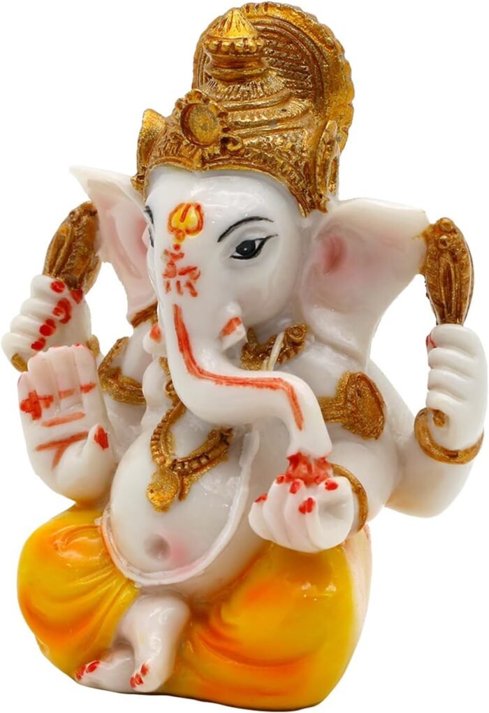 Hindu Lord Ganesha Idol Statue - Indian Diwali Gifts Small Ganesh for Car Dashbo... - Image 10