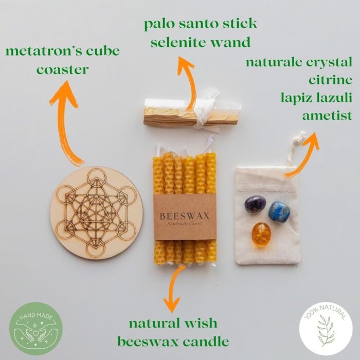 Metatron's Clarity Ritual Kit - Handmade Spiritual Gift Box | Palo Santo, Seleni... - Image 3