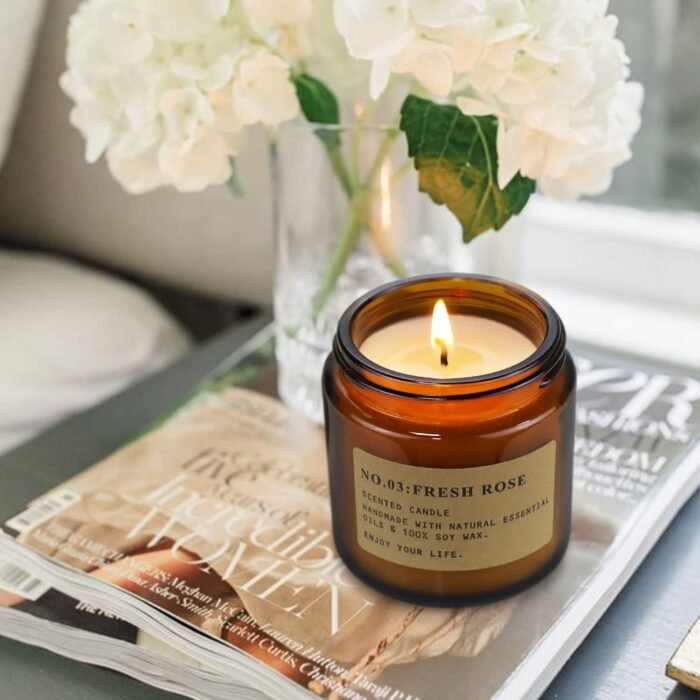 4 Pack Candles for Home Scented Candles Clearance, Aromatherapy Candle Gifts for... - Image 5