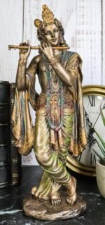 Ebros Gift 10" Tall Supreme Hindu God Lord Krishna Avatar of Vishnu Playing Flut... - Image 3