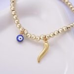 Kvekstio Evil Eye Lucky Bracelet for Women, Good Luck Amulet Friendship Gift, Go... - Image 3